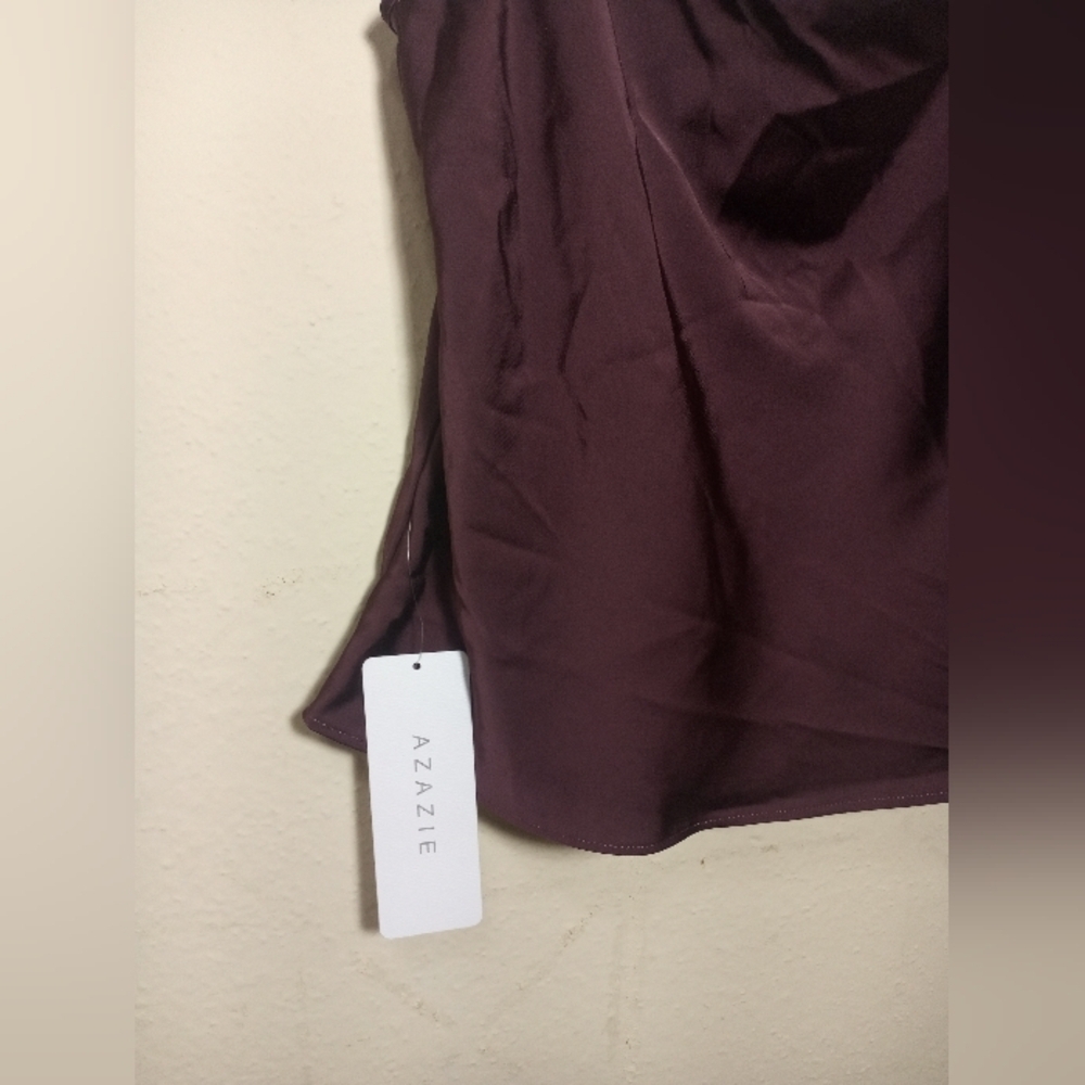 Azazie Purple Sleeveless Camisole Top - Picture 4 of 9